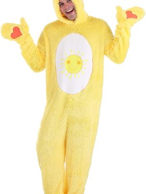 Fantasia Ursinho Carinhoso Amarelo Adulto Luxo Fantasia Ursinho Carinhoso Amarelo Adulto Luxo