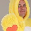 Fantasia Ursinho Carinhoso Amarelo Adulto Luxo
