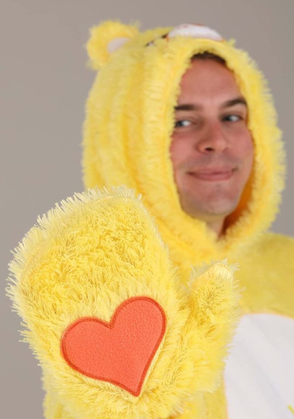 Fantasia Ursinho Carinhoso Amarelo Adulto Luxo