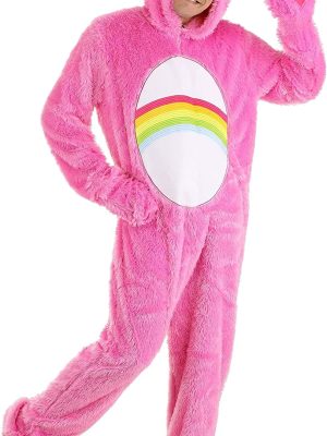 Fantasia Ursinho Carinhoso Rosa Adulto Luxo Fantasia Ursinho Carinhoso Rosa Adulto Luxo