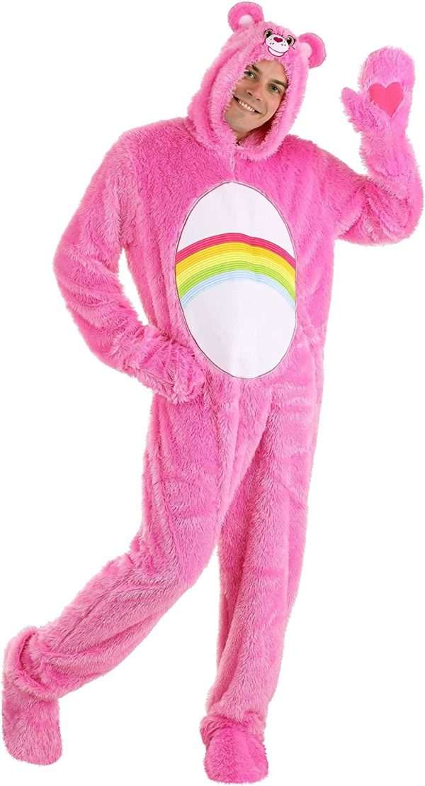 Fantasia Ursinho Carinhoso Rosa Adulto Luxo Fantasia Ursinho Carinhoso Rosa Adulto Luxo
